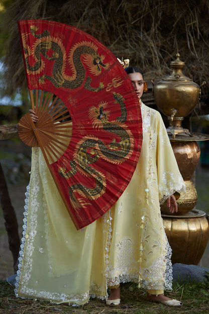 Elan | Kashmee Legacy Lawn 26 |NOORAI (EL26-06 B) - Luxury Dress - available at Maria Faisal in UK and USA.