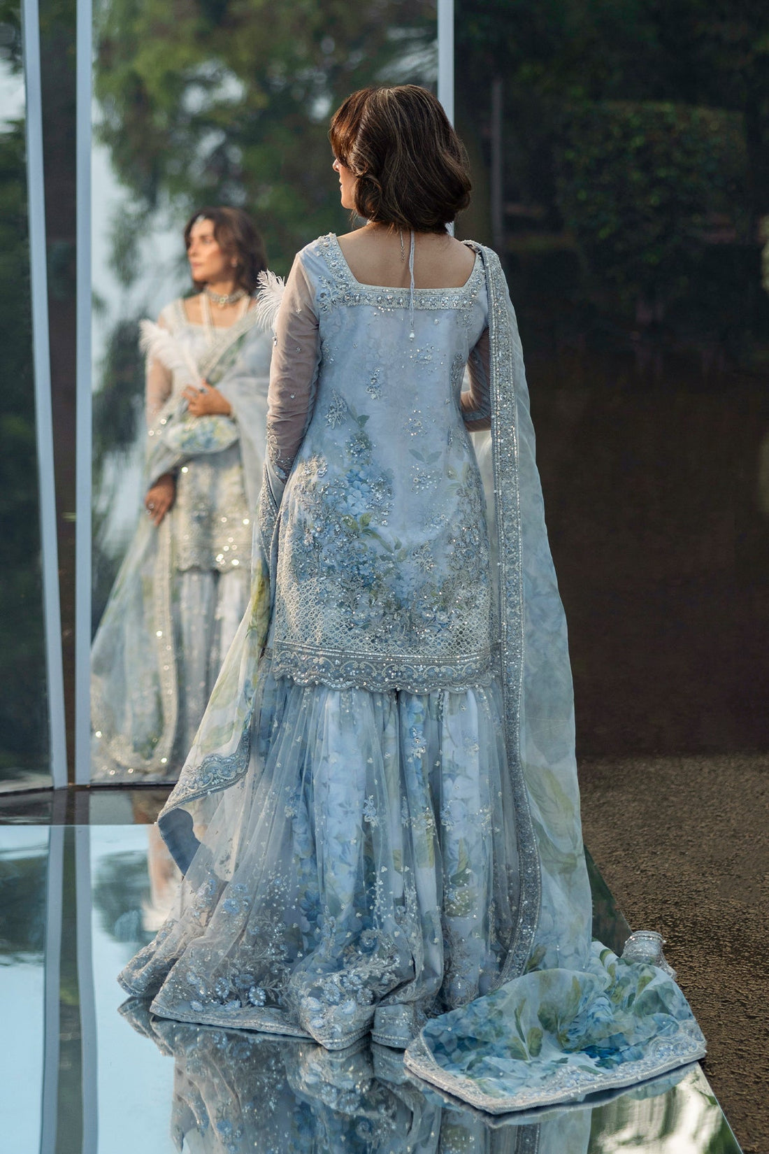 Erum Khan | Jahan Wedding 25 | Floral Drop - Ladies Clothes - Maria Faisal