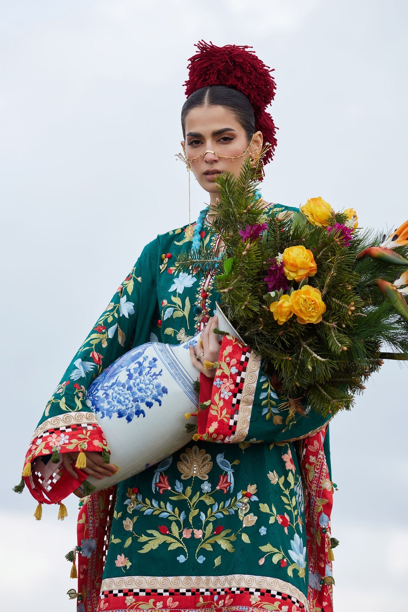 Elan | Kashmee Legacy Lawn 26 |DEODAR (EL26-12 A) - Luxury Dress - available at Maria Faisal in UK and USA.