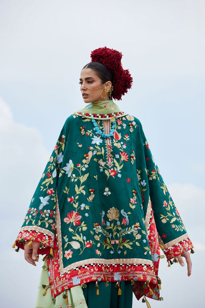 Elan | Kashmee Legacy Lawn 26 |DEODAR (EL26-12 A) - Luxury Dress - available at Maria Faisal in UK and USA.