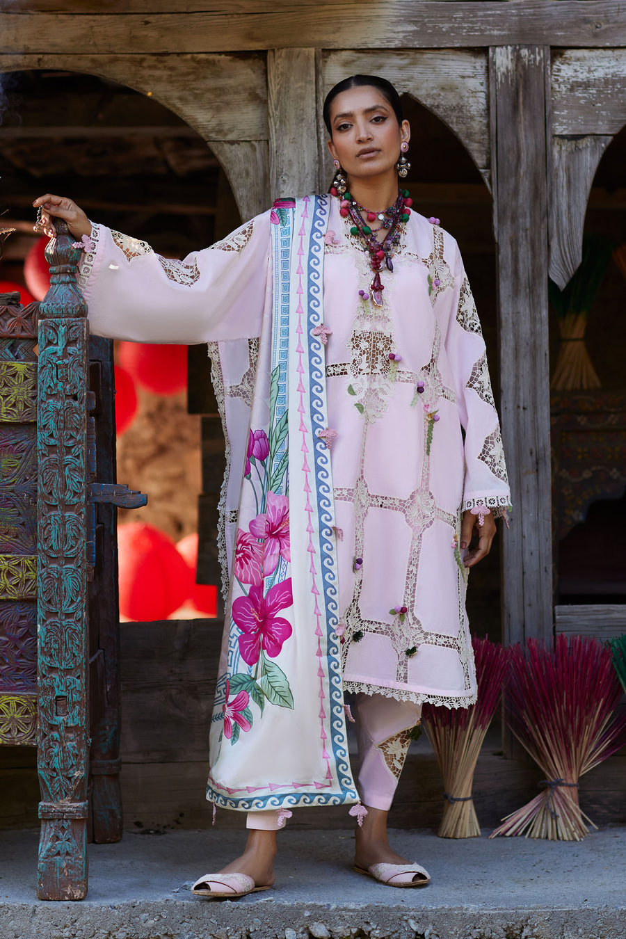 Elan | Kashmee Legacy Lawn 26 | ZÉRIN (EL26-11 A) - Luxury Dress - available at Maria Faisal in UK and USA.