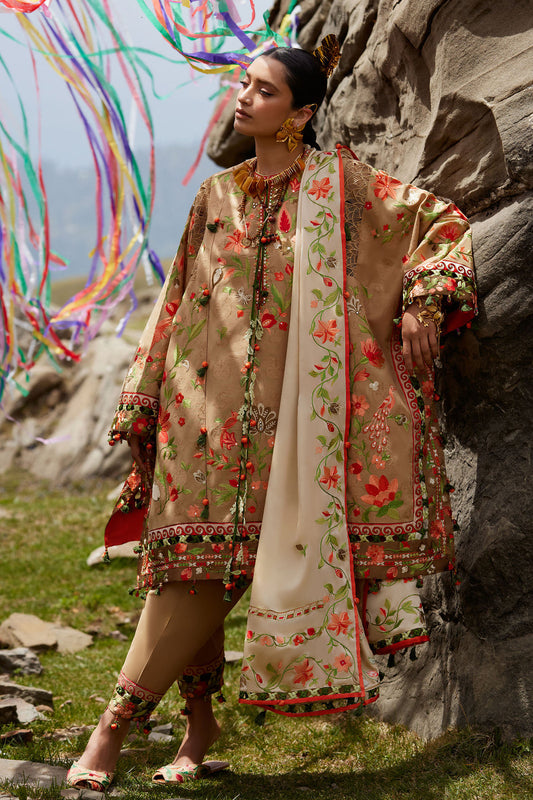 Elan | Kashmee Legacy Lawn 26 |DEODAR (EL26-12 B) - Luxury Dress - available at Maria Faisal in UK and USA.
