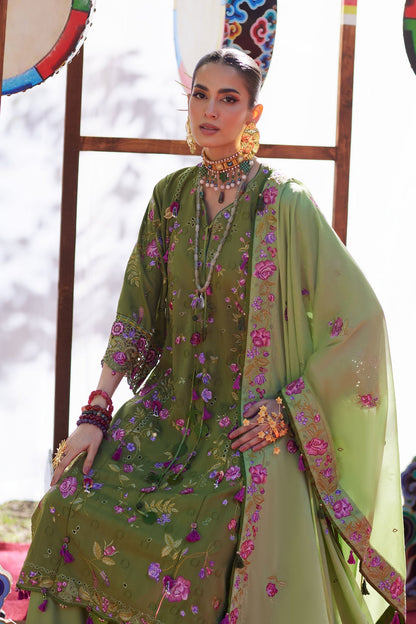 Elan | Kashmee Legacy Lawn 26 |GULRAAZ (EL26-08 A) - Luxury Dress - available at Maria Faisal in UK and USA.