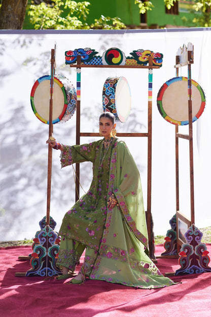 Elan | Kashmee Legacy Lawn 26 |GULRAAZ (EL26-08 A) - Luxury Dress - available at Maria Faisal in UK and USA.