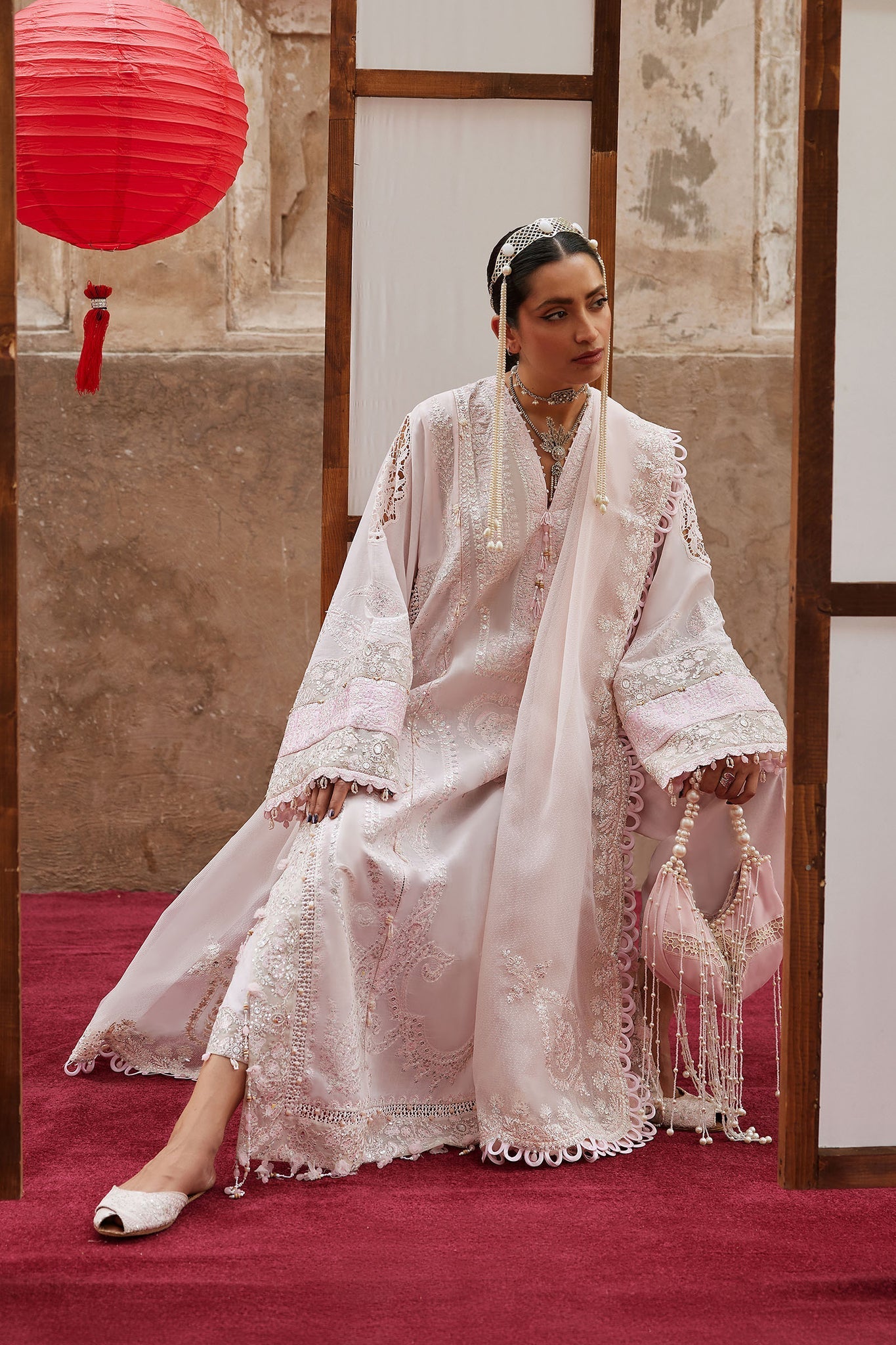 Elan | Kashmee Legacy Lawn 26 |ROUHAAN (EL26-04 B) - Luxury Dress - available at Maria Faisal in UK and USA.