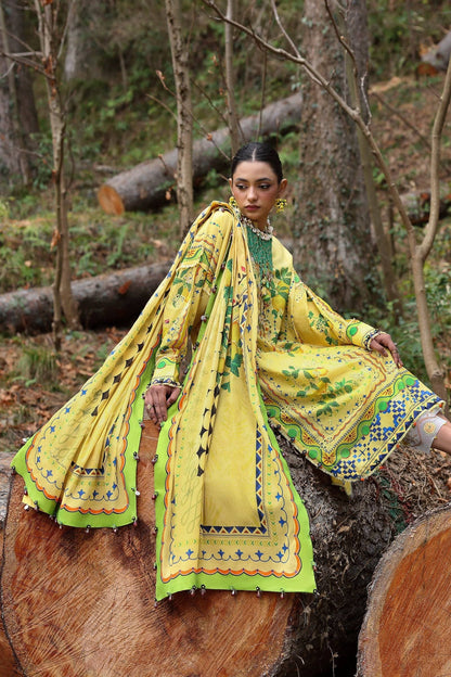 Zaha | Lawn 25 | DAHLIA (ZL25-04 A) by Maria Faisal - Registered Vendor of : Zaha - type : Ladies Clothes - 100% original wedding dresses