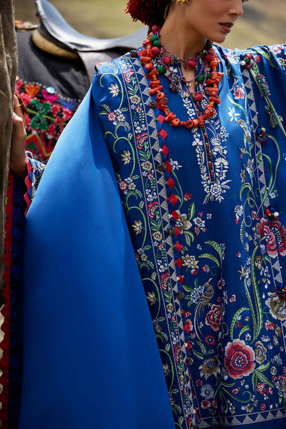 Elan | Kashmee Legacy Lawn 26 |ZABAR (EL26-01 B) - Luxury Dress - available at Maria Faisal in UK and USA.