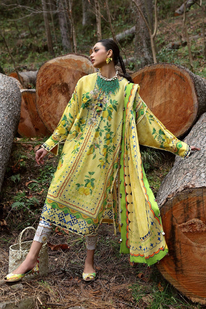 Zaha | Lawn 25 | DAHLIA (ZL25-04 A) by Maria Faisal - Registered Vendor of : Zaha - type : Ladies Clothes - 100% original wedding dresses