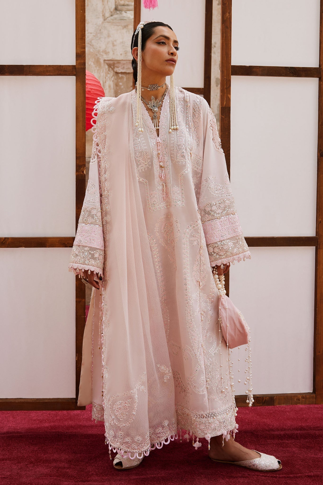 Elan | Kashmee Legacy Lawn 26 |ROUHAAN (EL26-04 B) - Luxury Dress - available at Maria Faisal in UK and USA.