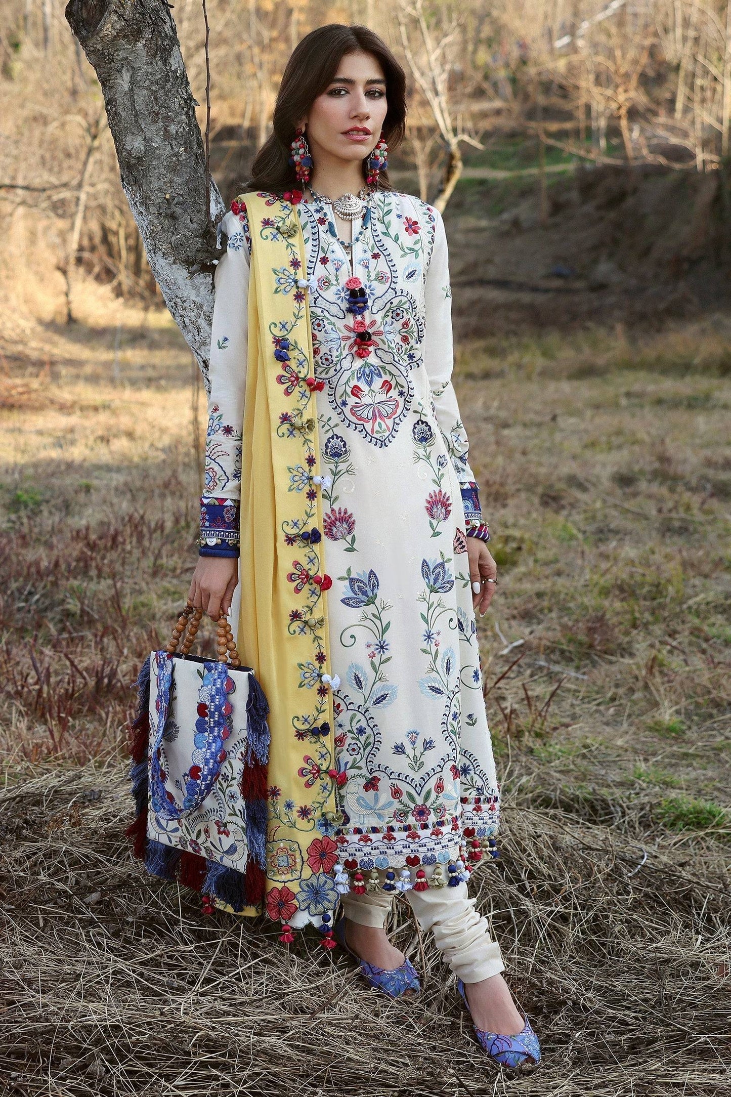 Zaha | Lawn 25 | KASHUR (ZL25-11 B) by Maria Faisal - Registered Vendor of : Zaha - type : Ladies Clothes - 100% original wedding dresses