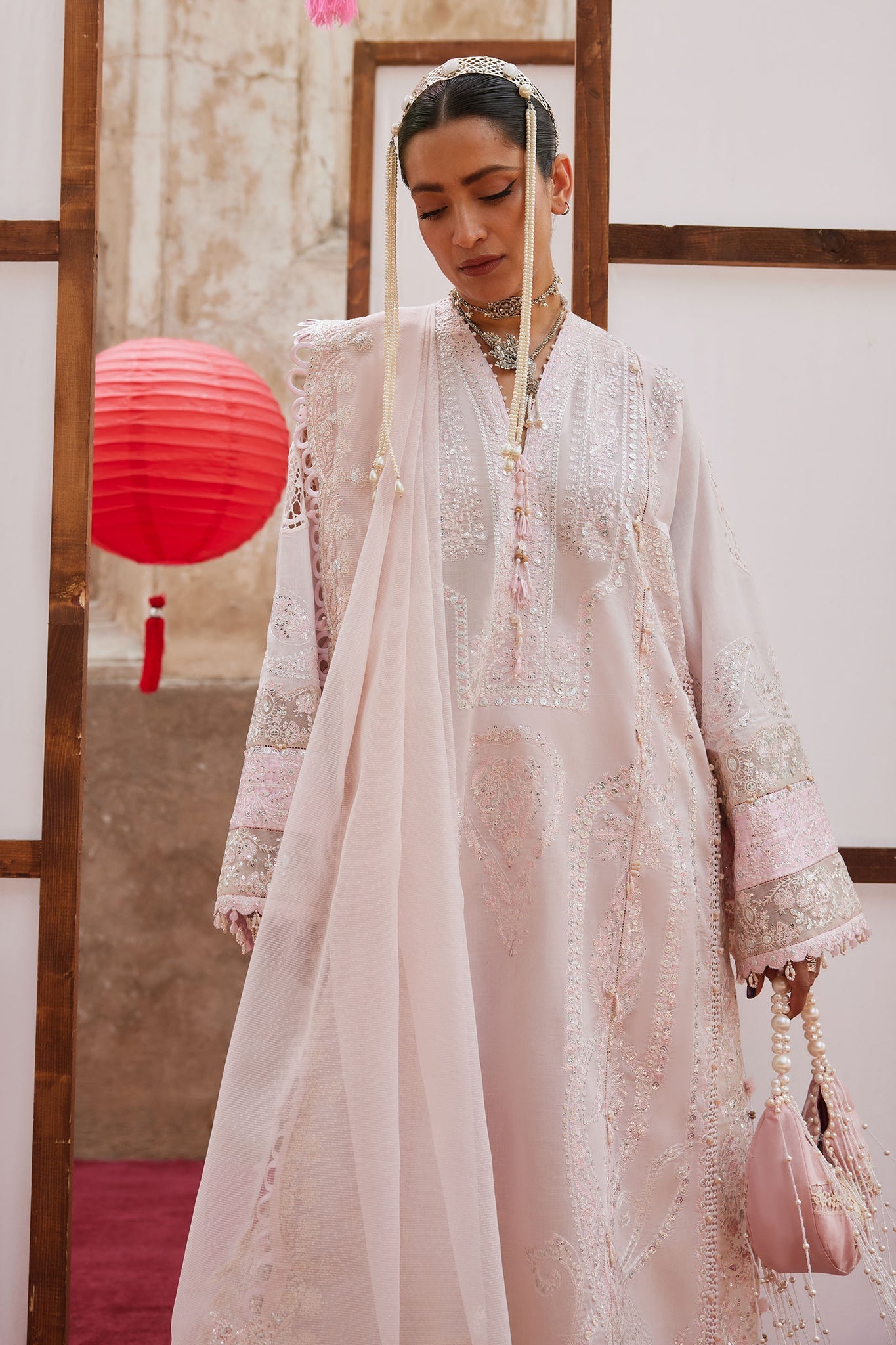 Elan | Kashmee Legacy Lawn 26 |ROUHAAN (EL26-04 B) - Luxury Dress - available at Maria Faisal in UK and USA.
