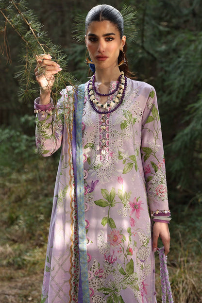 Zaha | Lawn 25 | ELARA (ZL25-02 A) by Maria Faisal - Registered Vendor of : Zaha - type : Ladies Clothes - 100% original wedding dresses
