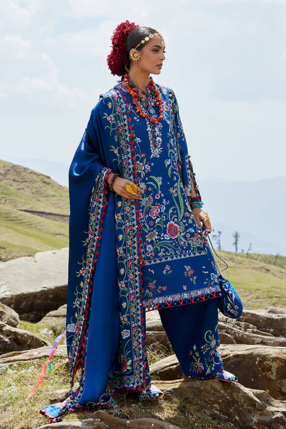 Elan | Kashmee Legacy Lawn 26 |ZABAR (EL26-01 B) - Luxury Dress - available at Maria Faisal in UK and USA.