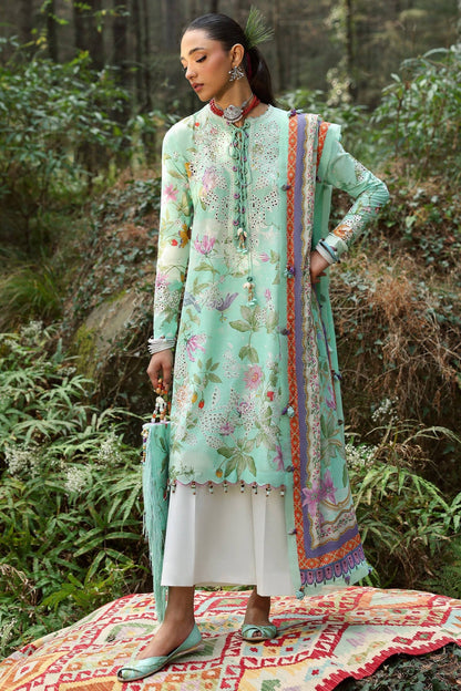 Zaha | Lawn 25 | ELARA (ZL25-02 B) by Maria Faisal - Registered Vendor of : Zaha - type : Ladies Clothes - 100% original wedding dresses