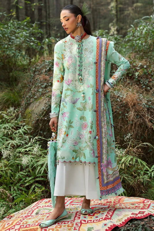 Zaha | Lawn 25 | ELARA (ZL25-02 B) by Maria Faisal - Registered Vendor of : Zaha - type : Ladies Clothes - 100% original wedding dresses