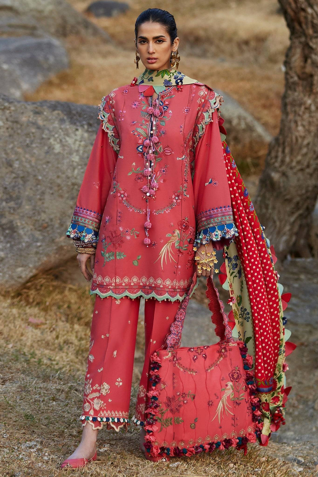 Elan | Luxury Lawn 25 | AURIELLE (EL25-06 B) by Maria Faisal - Registered Vendor of : Elan - type : Ladies Clothes - 100% original wedding dresses
