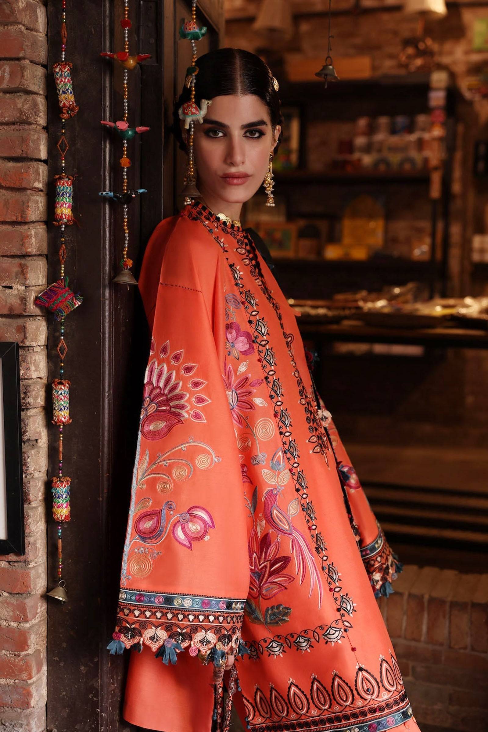 Zaha | Festive Lawn 25 | RANGREZ (ZF-25-06) by Maria Faisal - Registered Vendor of : zaha - type : Ladies Clothes - 100% original wedding dresses