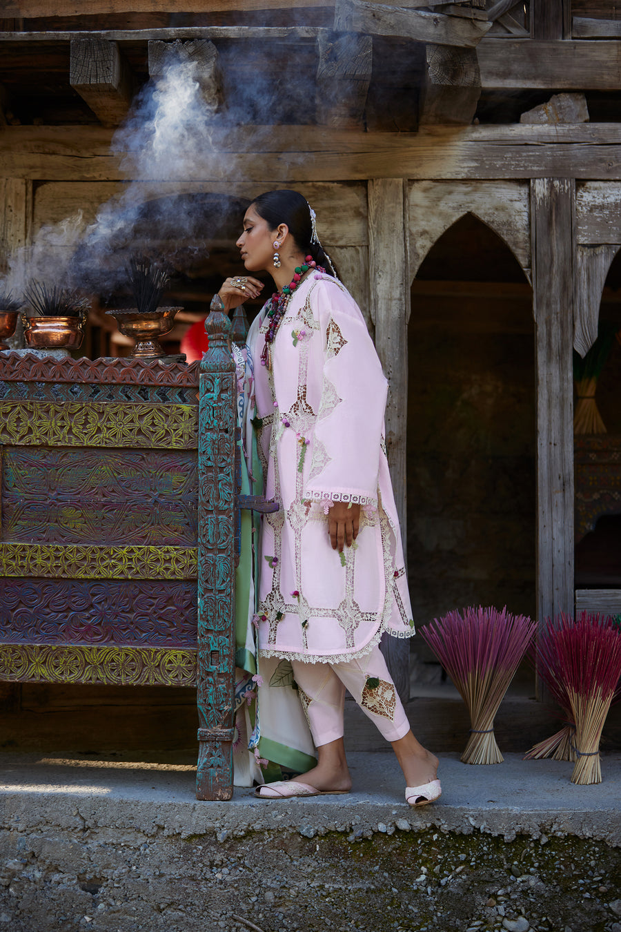 Elan | Kashmee Legacy Lawn 26 | ZÉRIN (EL26-11 A) - Luxury Dress - available at Maria Faisal in UK and USA.