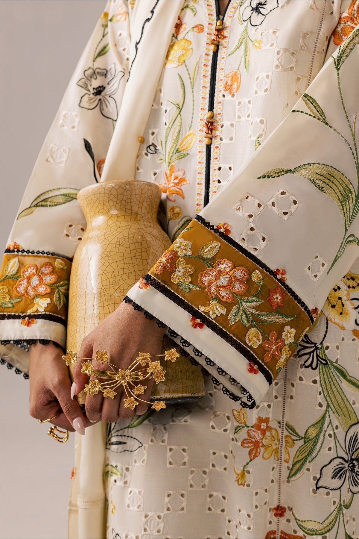 Elan | Stitched Pret 26 | SONAMARG (EL26-09 A ST) - Luxury Dress - available at Maria Faisal in UK and USA.