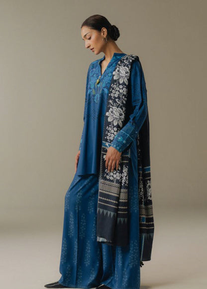 Zara Shahjahan | Coco Prints 25 |Terracotta Sky-9B - Casual Dress - available at Maria Faisal in UK and USA.