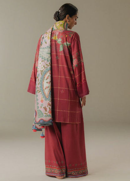 Zara Shahjahan | Coco Prints 25 |Olive Hour-5B - Casual Dress - available at Maria Faisal in UK and USA.