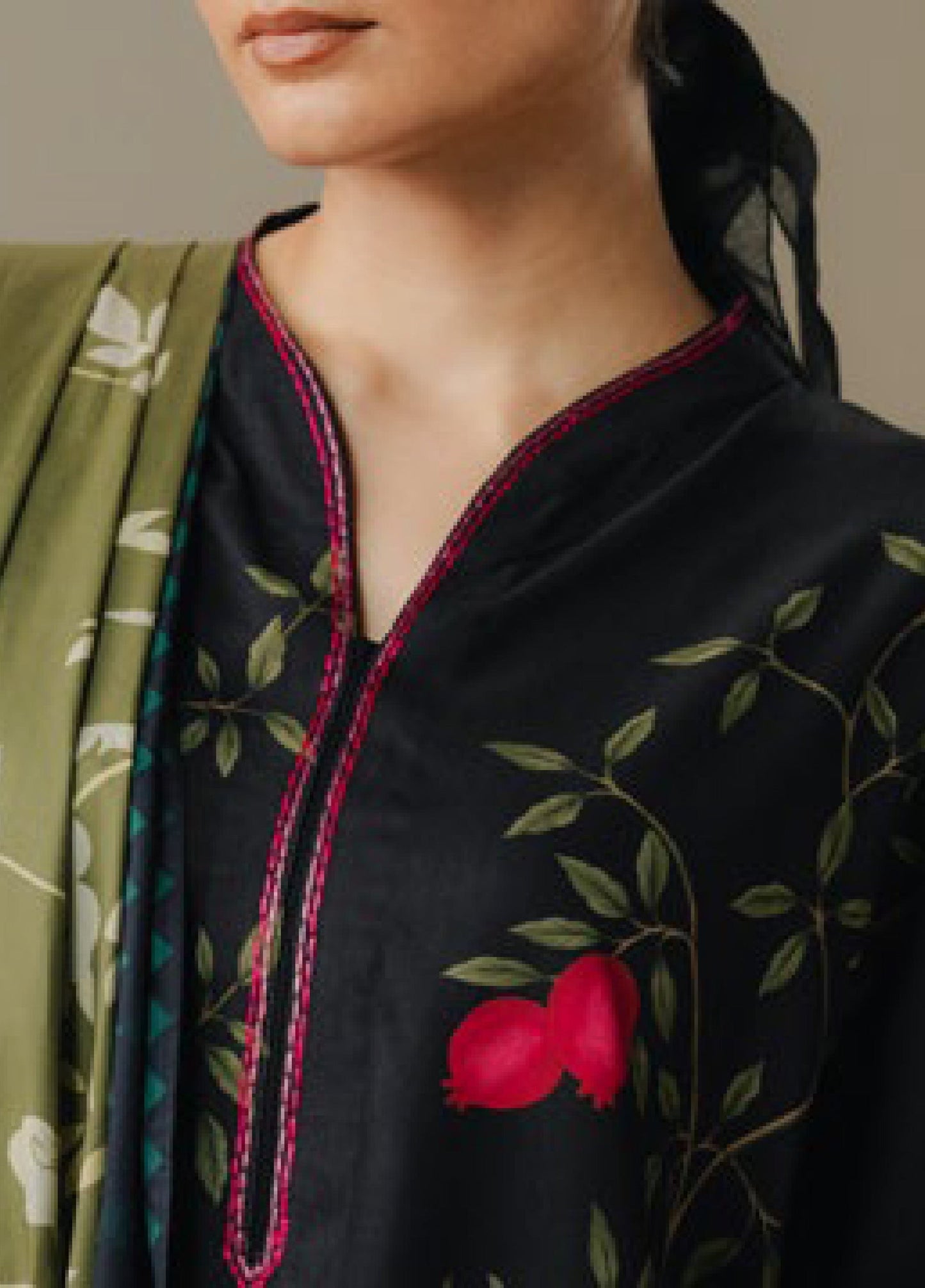 Zara Shahjahan | Coco Prints 25 | Sienna Field-4A - Casual Dress - available at Maria Faisal in UK and USA.