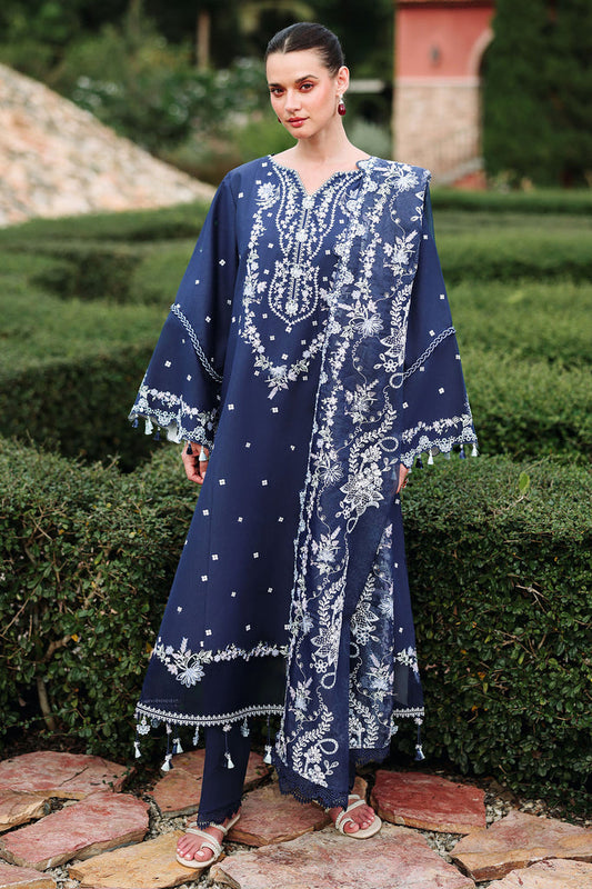 Cross Stitch | Eid Lawn Edit 26 | MIDNIGHT AURA - Luxury Dress - available at Maria Faisal in UK and USA.