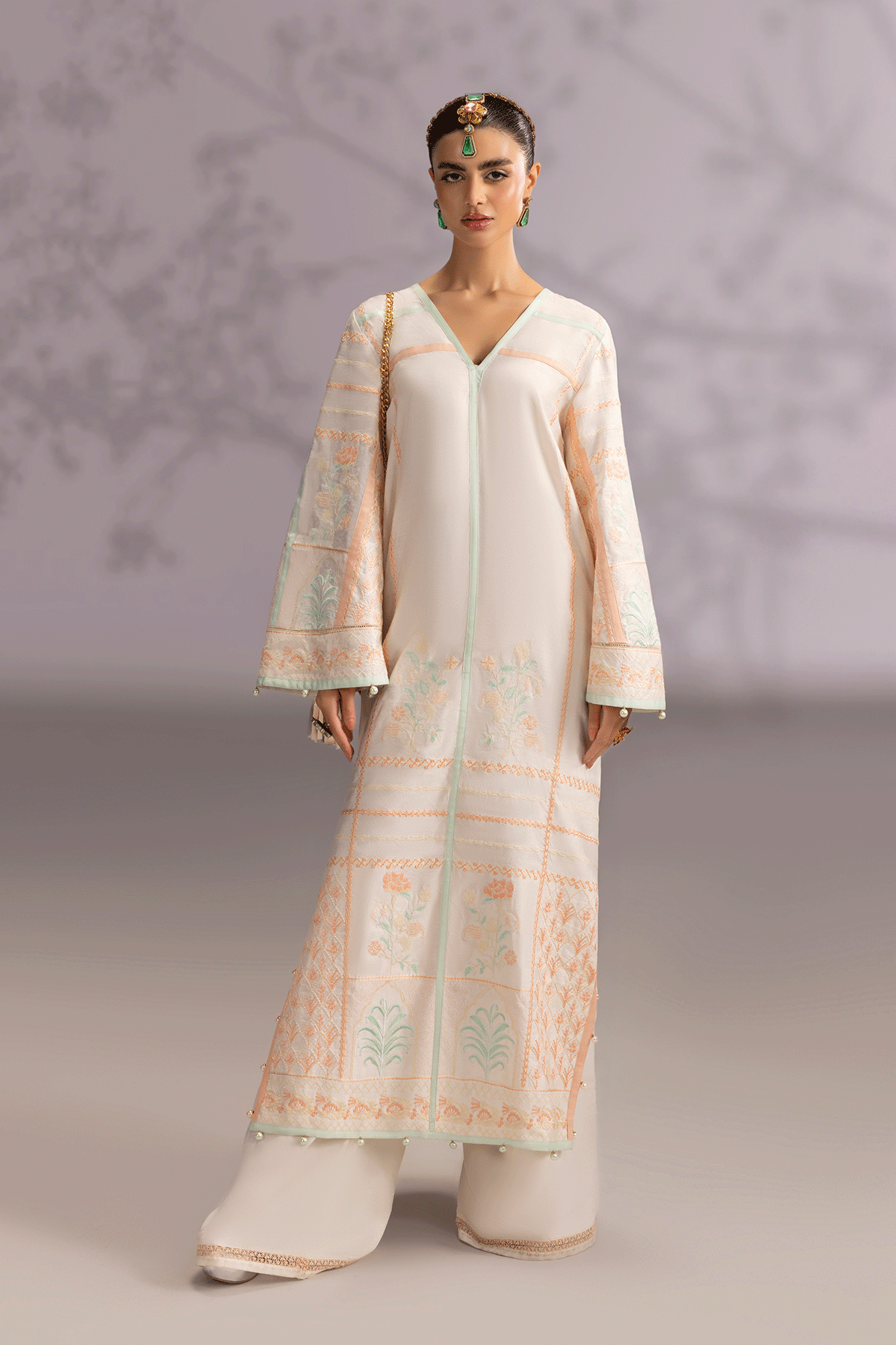 Erum Khan | Summer Whisper | Royal Grace - Luxury Dress - available at Maria Faisal in UK and USA.