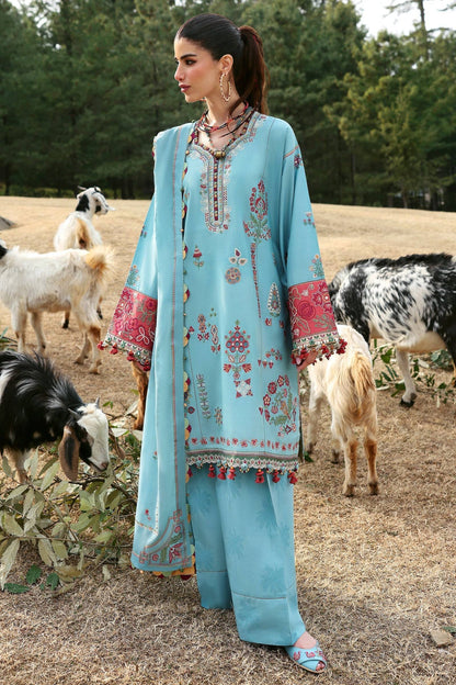 Zaha | Lawn 25 | RHEA (ZL25-14 A) by Maria Faisal - Registered Vendor of : Zaha - type : Ladies Clothes - 100% original wedding dresses