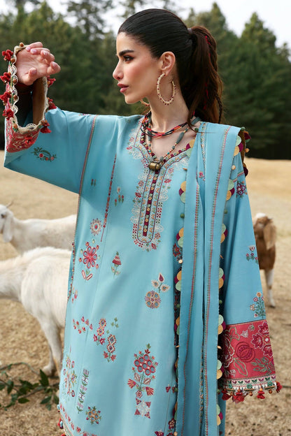Zaha | Lawn 25 | RHEA (ZL25-14 A) by Maria Faisal - Registered Vendor of : Zaha - type : Ladies Clothes - 100% original wedding dresses
