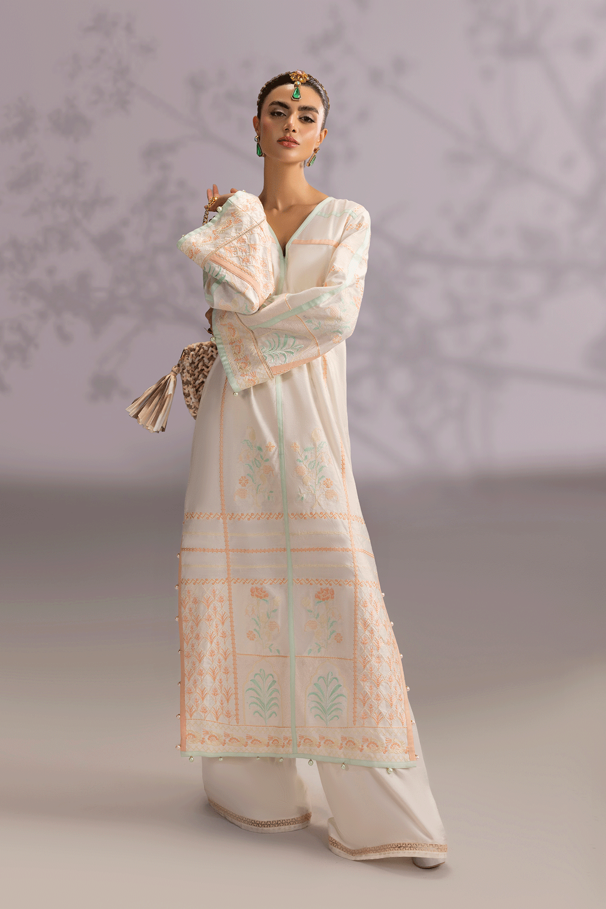 Erum Khan | Summer Whisper | Royal Grace - Luxury Dress - available at Maria Faisal in UK and USA.