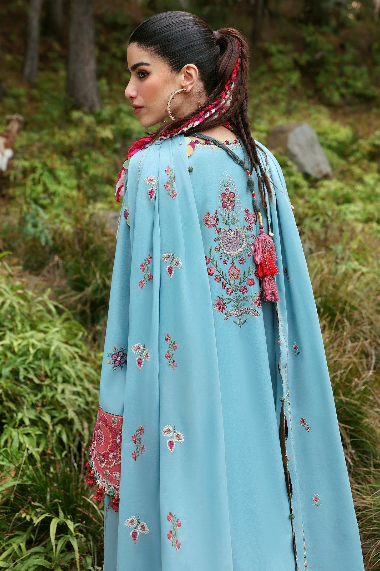 Zaha | Lawn 25 | RHEA (ZL25-14 A) by Maria Faisal - Registered Vendor of : Zaha - type : Ladies Clothes - 100% original wedding dresses