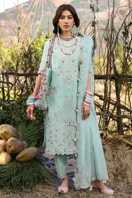 Zaha | Lawn 25 | AABROO (ZL25-05 A) by Maria Faisal - Registered Vendor of : Zaha - type : Ladies Clothes - 100% original wedding dresses