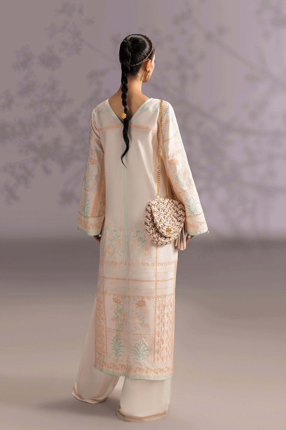 Erum Khan | Summer Whisper | Royal Grace - Luxury Dress - available at Maria Faisal in UK and USA.