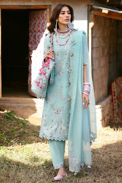 Zaha | Lawn 25 | AABROO (ZL25-05 A) by Maria Faisal - Registered Vendor of : Zaha - type : Ladies Clothes - 100% original wedding dresses