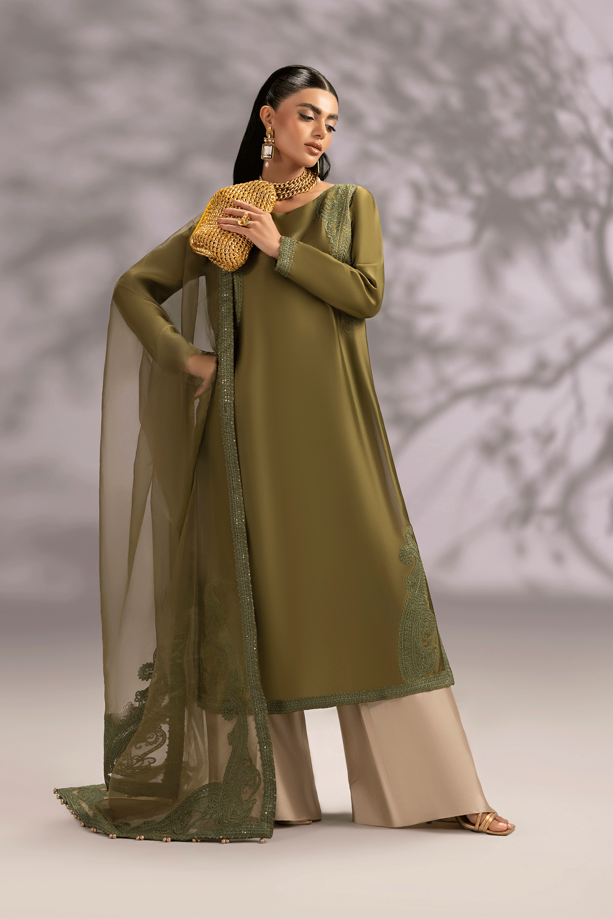Erum Khan | Summer Whisper | Icon Lady - Luxury Dress - available at Maria Faisal in UK and USA.