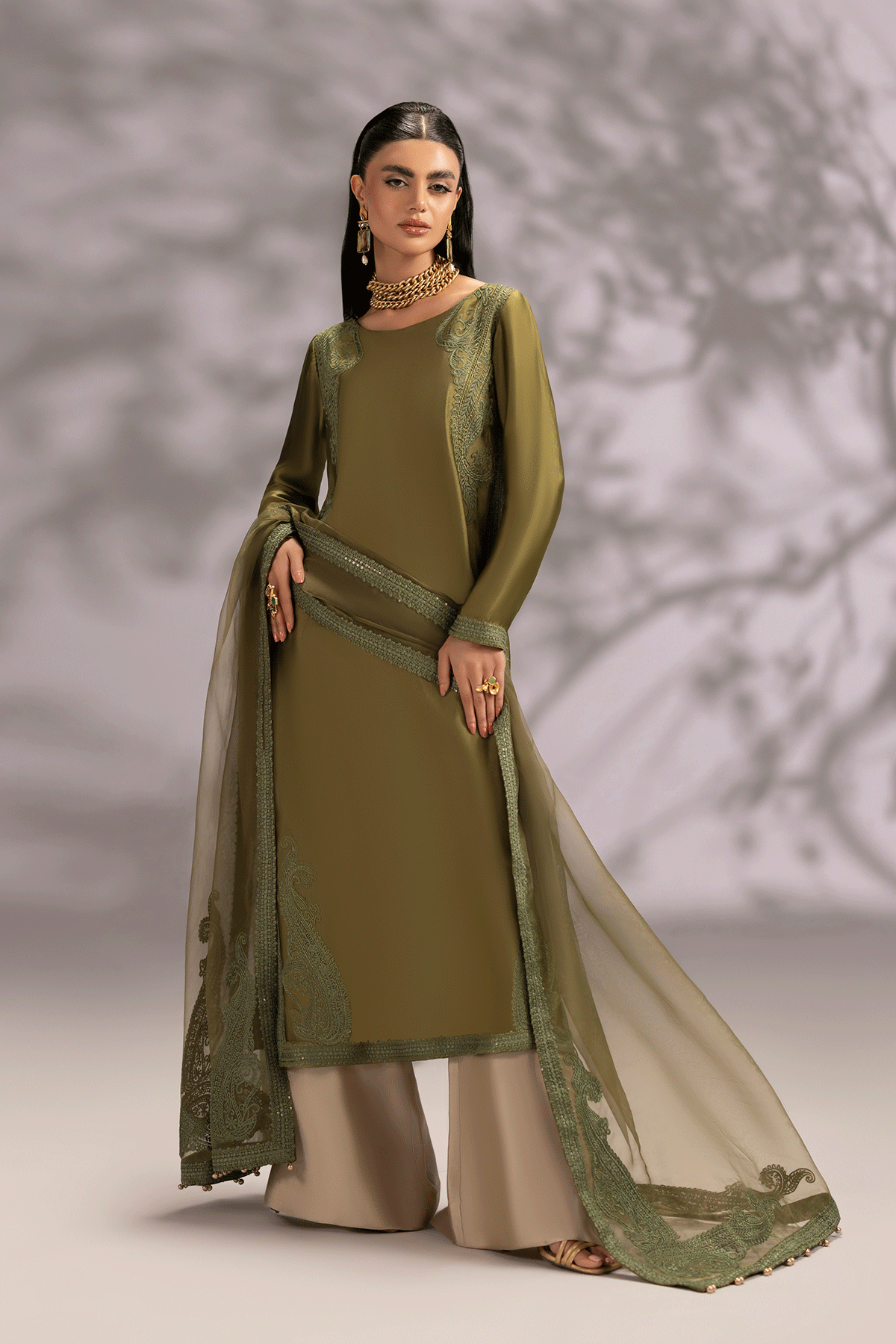 Erum Khan | Summer Whisper | Icon Lady - Luxury Dress - available at Maria Faisal in UK and USA.