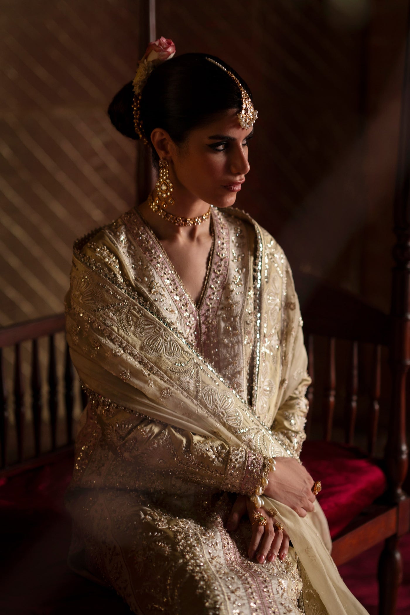 Saad Bin Shahzad | Laavni Formals | SELIN - Formal Dress - available at Maria Faisal in UK and USA.