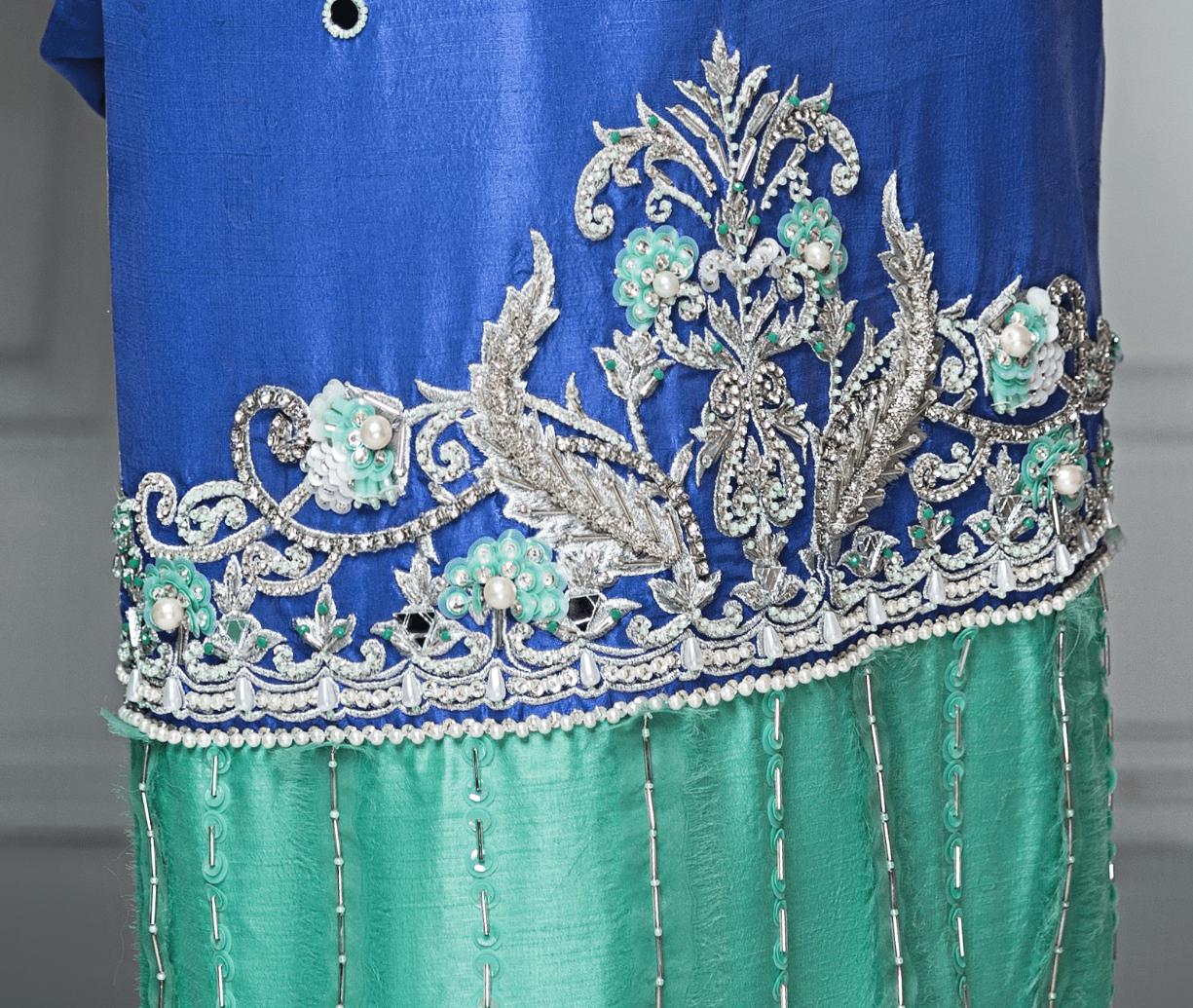 Hana | Eclectic Ready to Wear | Sapphire Twinkle - Designer Dress with Intricate embroidery and embellishments. Shop elegent wedding dress at Maria Faisal.