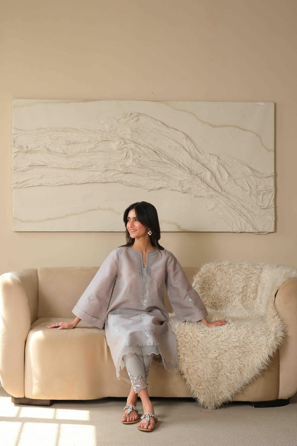 Noor by Saadia Asad | Noor Pret 25 | D3 - Neutral Noir - Ladies Clothes - Maria Faisal