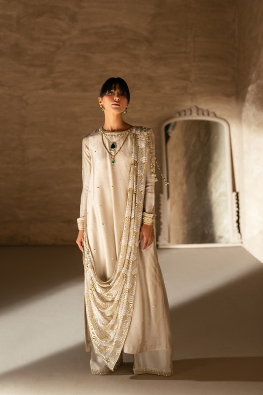 Sana Abbas | Zalea Formals | YASMINE - Formal Dress - available at Maria Faisal in UK and USA.