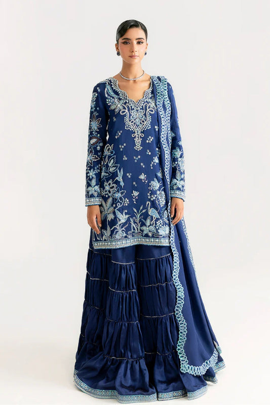 Saira Rizwan | Silk Luxe 26 | ZINIA-SRLSP-26-02 - Dress - available at Maria Faisal in UK and USA.