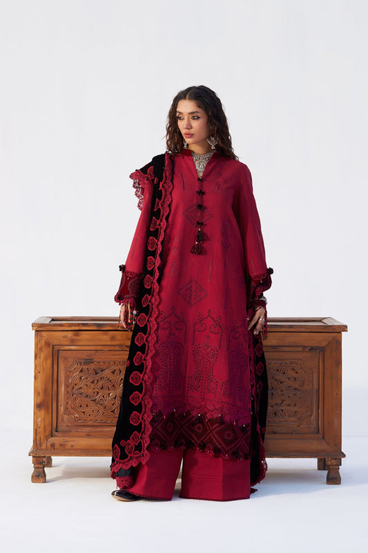 NAZNEEN-SRW25-04 – authentic Pakistani dress from the Winter Khaddar 25 collection for women in the UK