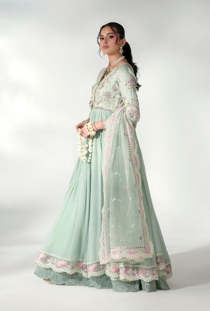 AJR Couture | Luxe Pret 25 | Satin Serenity - Ladies Clothes - Maria Faisal