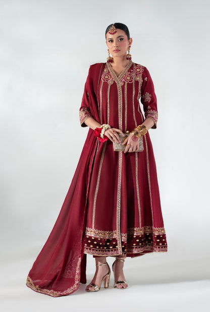 AJR Couture | Luxe Pret 25 | Ruby Raffia - Ladies Clothes - Maria Faisal
