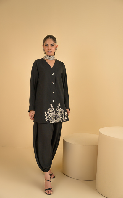 Sana Abbas | La Fiesta | Zara - Luxury Dress - available at Maria Faisal in UK and USA.