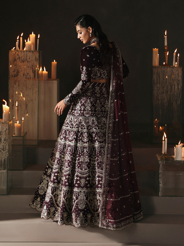 Gulaal | Marais Velvet | CALIRA - Formal Dress - available at Maria Faisal in UK and USA.