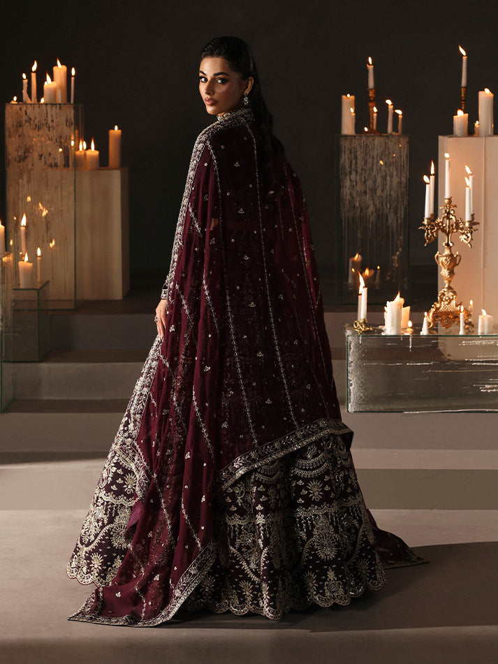 Gulaal | Marais Velvet | CALIRA - Formal Dress - available at Maria Faisal in UK and USA.