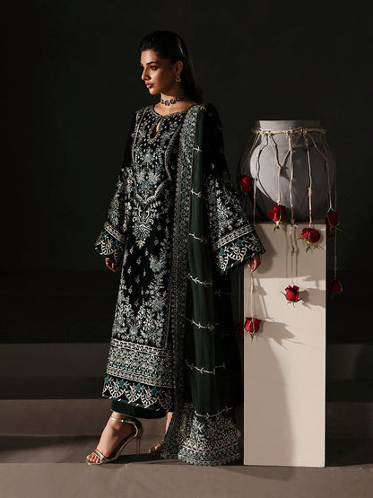 Gulaal | Marais Velvet | EVANA - Formal Dress - available at Maria Faisal in UK and USA.