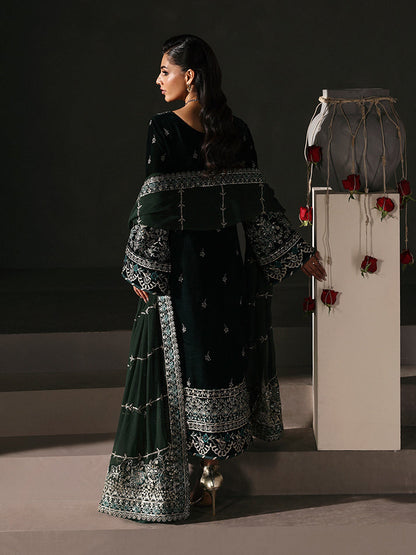 Gulaal | Marais Velvet | EVANA - Formal Dress - available at Maria Faisal in UK and USA.